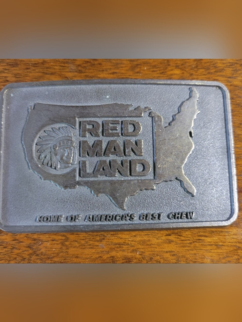 Embossed Metal Belt Buckle - Black